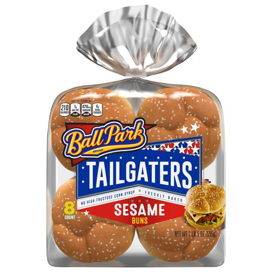 Ball Park Tailgaters Sesame Hamburger Buns (8ct)