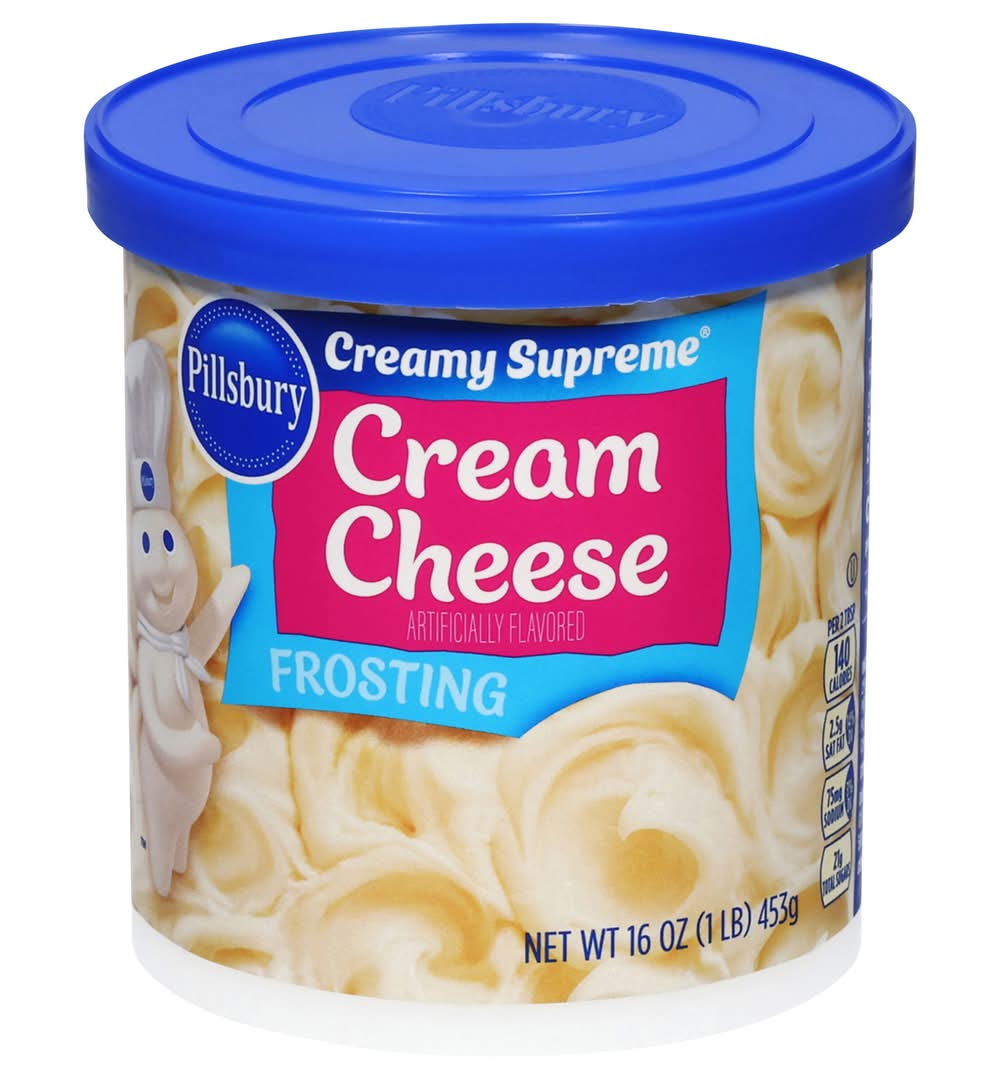 Pillsbury Creamy Supreme Frosting, Cream Cheese (16 oz)