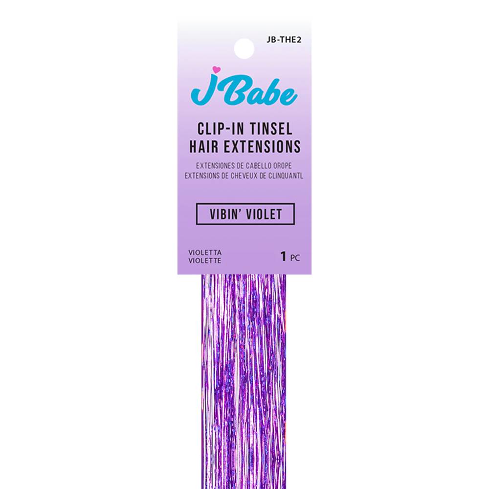 J Babe · Extension de clip-in, vibin' violet