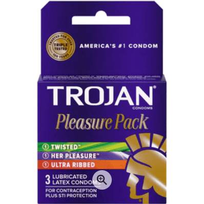 Trojan Pleasure Pack 3 Count
