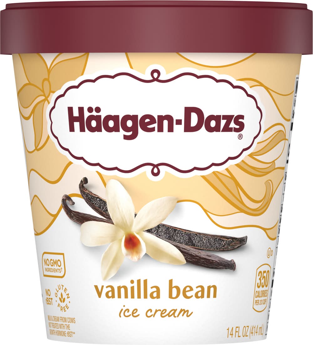 Häagen-Dazs Ice Cream, Vanilla Bean (14 fl oz)
