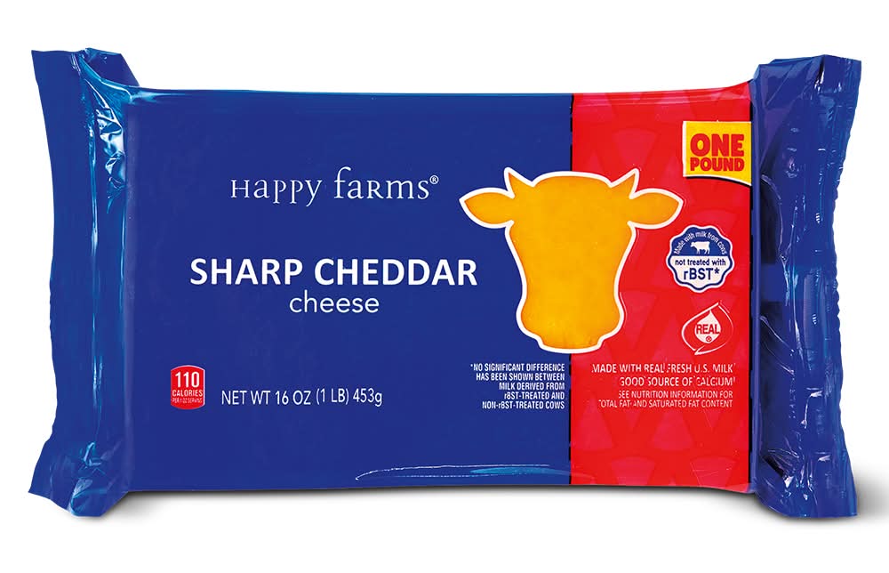 Happy Farms Sharp Cheddar Cheese Block (16 oz)