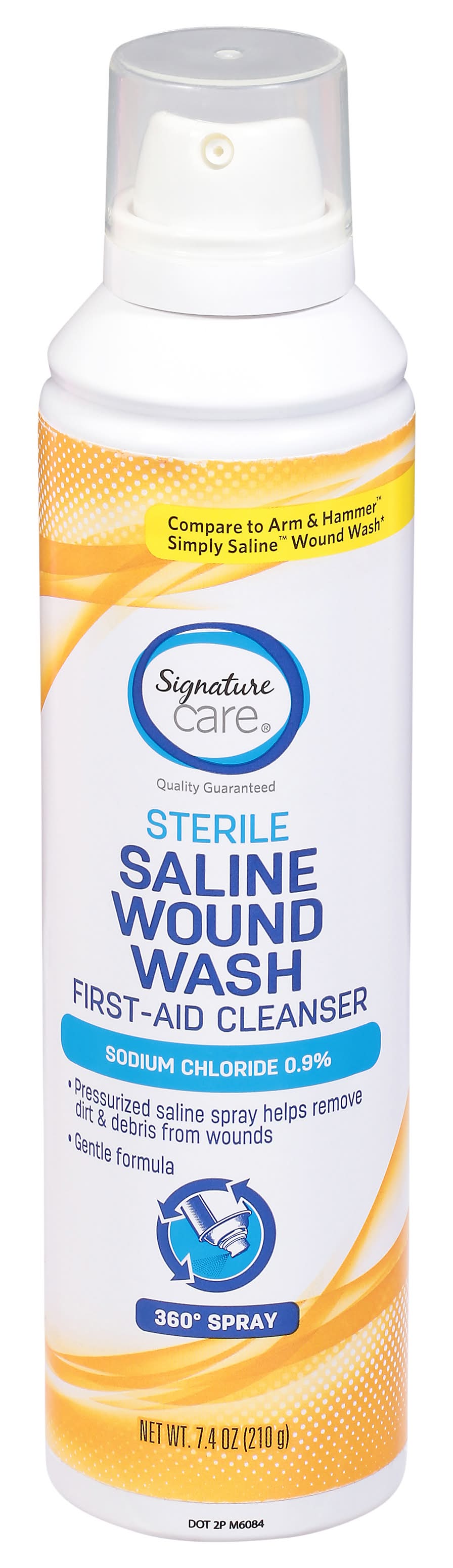 Signature Care Sterile Saline Wound Wash (7.4 oz)