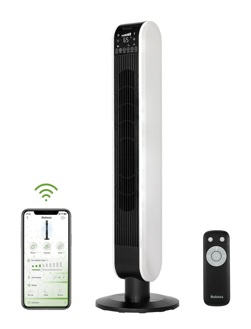 Holmes Smartconnect Wi-Fi Digital Tower Fan