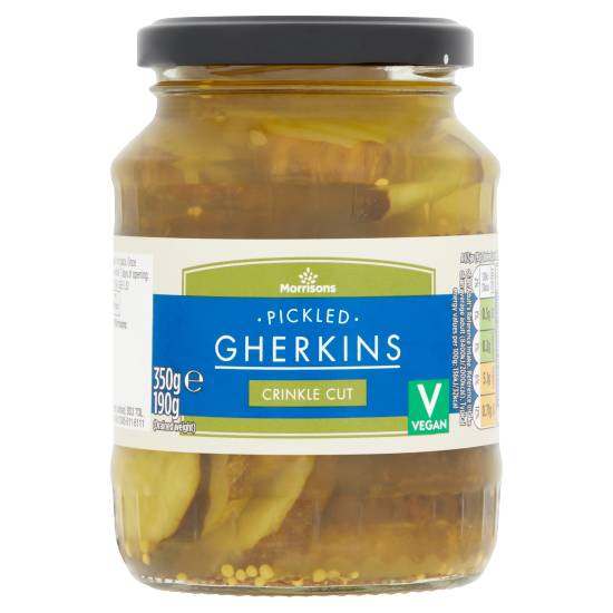 Morrisons Pickled Gherkins Crinkle Cut (350g)