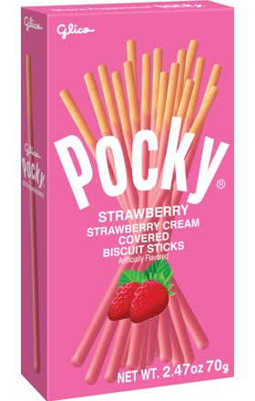 Pocky Strawberry Cream Covered Biscuit Sticks