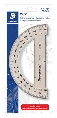 Staedtler 180 Degree Protractor, Gray (56852-15BK)