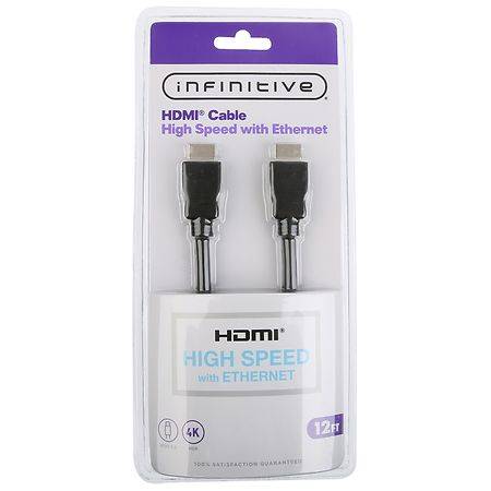 HDMI Infinitive High Speed Cable With Ethernet, 12 Ft