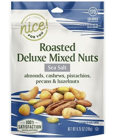Nice! Roasted & Salted Deluxe Mixed Nuts Sea Salt (8.75 oz)