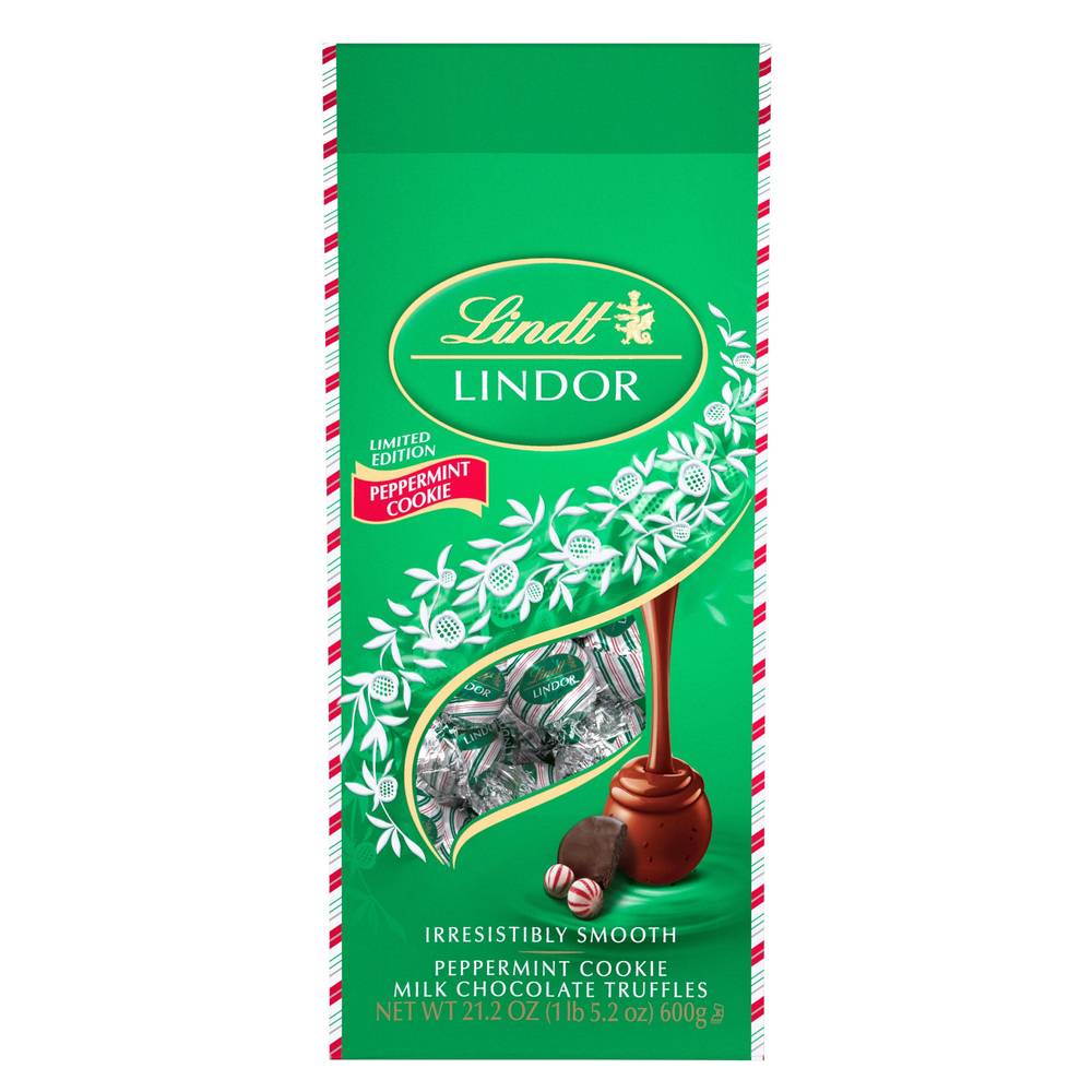 Lindt Lindor Peppermint Cookie Truffles, 21.2 oz