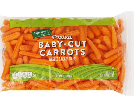 Order Signature Farms · Peeled Baby-Cut Carrots (32 oz) food online from Safeway store, Eureka on bringmethat.com