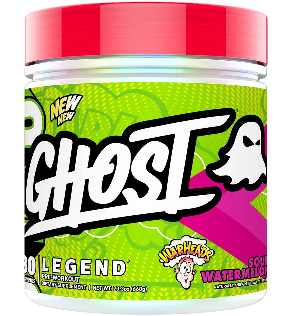 Ghost Legend V4 Pre-Workout - Warheads� - Sour Watermelon (23.3 Oz. / 30 Servings)