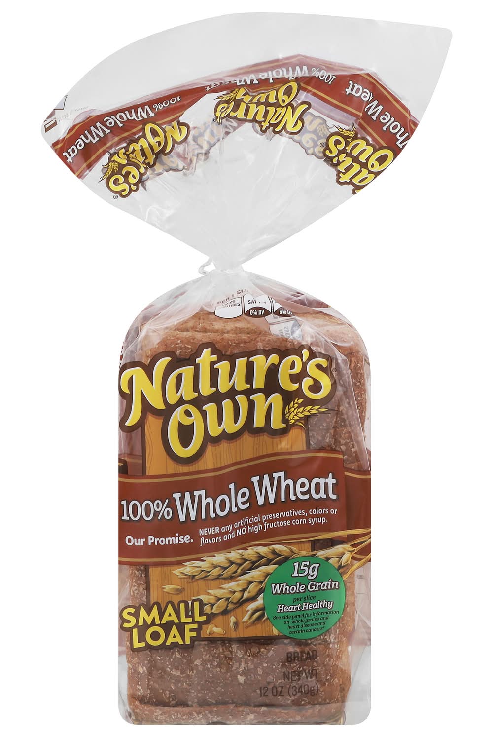 Nature's Own 100% Whole Wheat Bread Small Loaf (12 oz)