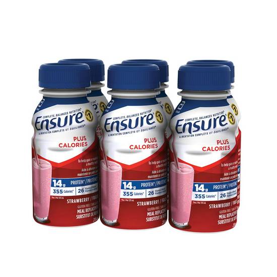 Ensure Plus Nutrition Strawberry Shake (6 x 235 ml)