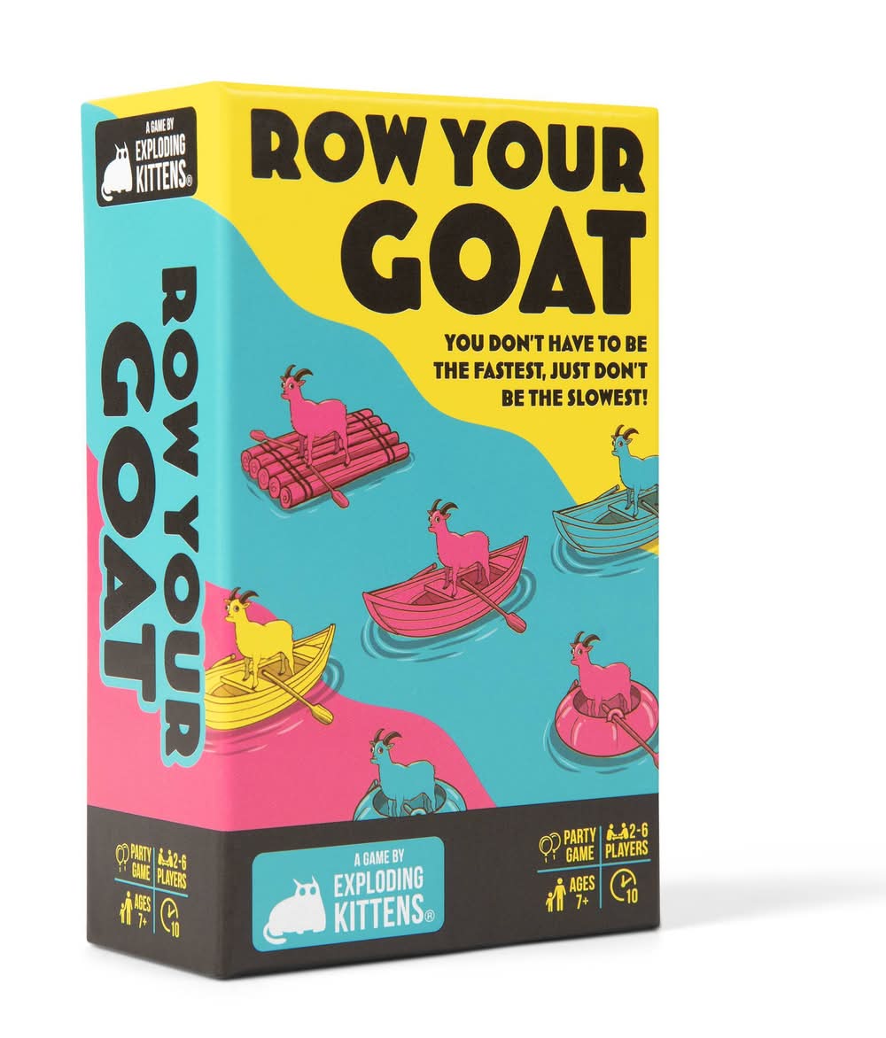Exploding Kittens Row Your Goat Board Game