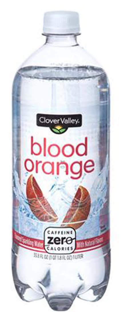 Clover Valley Sparkling Water, Blood Orange (33.8 fl oz)