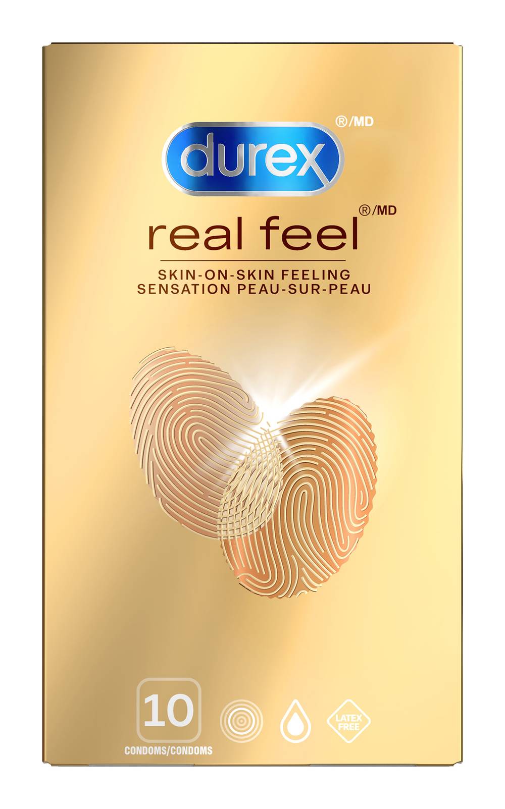 Durex Real Feel Natural Non-Latex Condoms (10 ct)