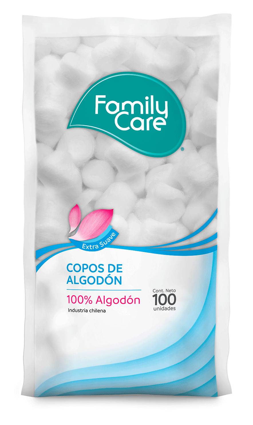 Family Care · Copos de algodón (100 un)