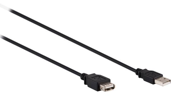 Ativa® USB 2.0 Extension Cable, 10’, Black, 26859