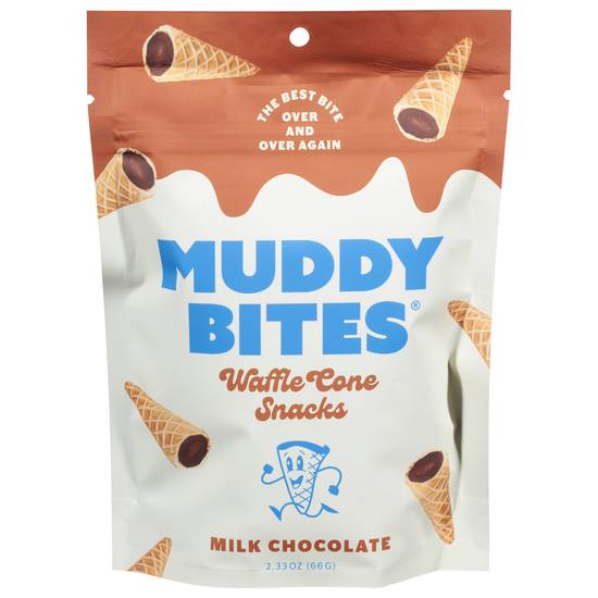 Muddy Bites Milk Chocolate Waffle Cone Snacks
