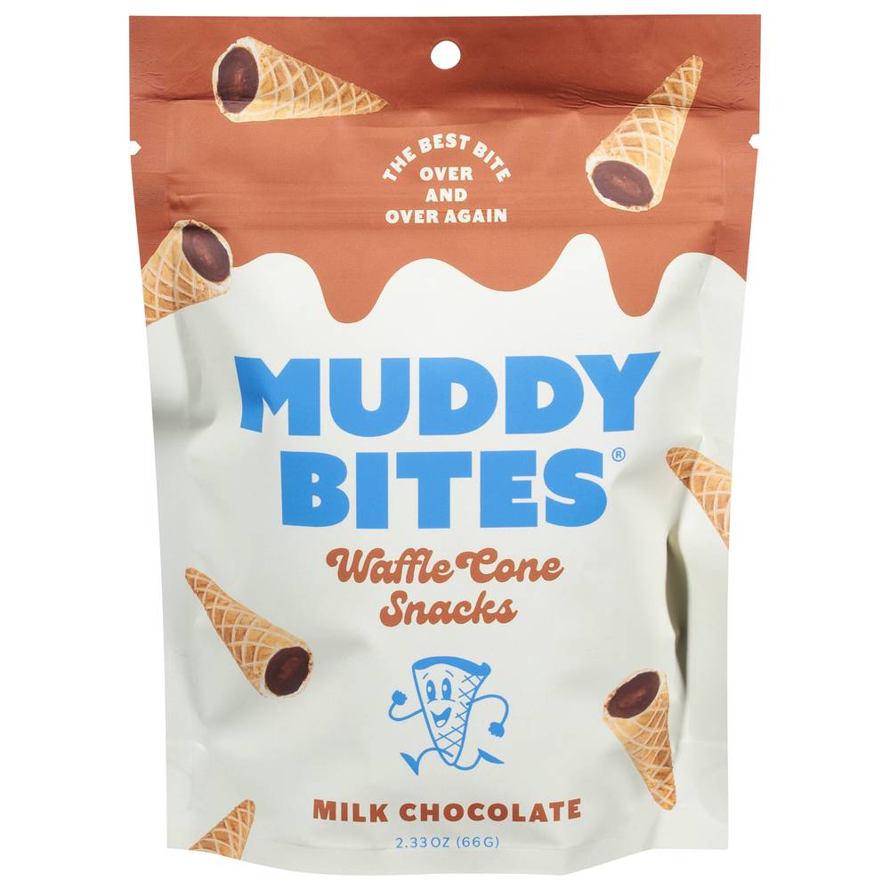 Muddy Bites Milk Chocolate Waffle Cone Snacks (2.33 oz)