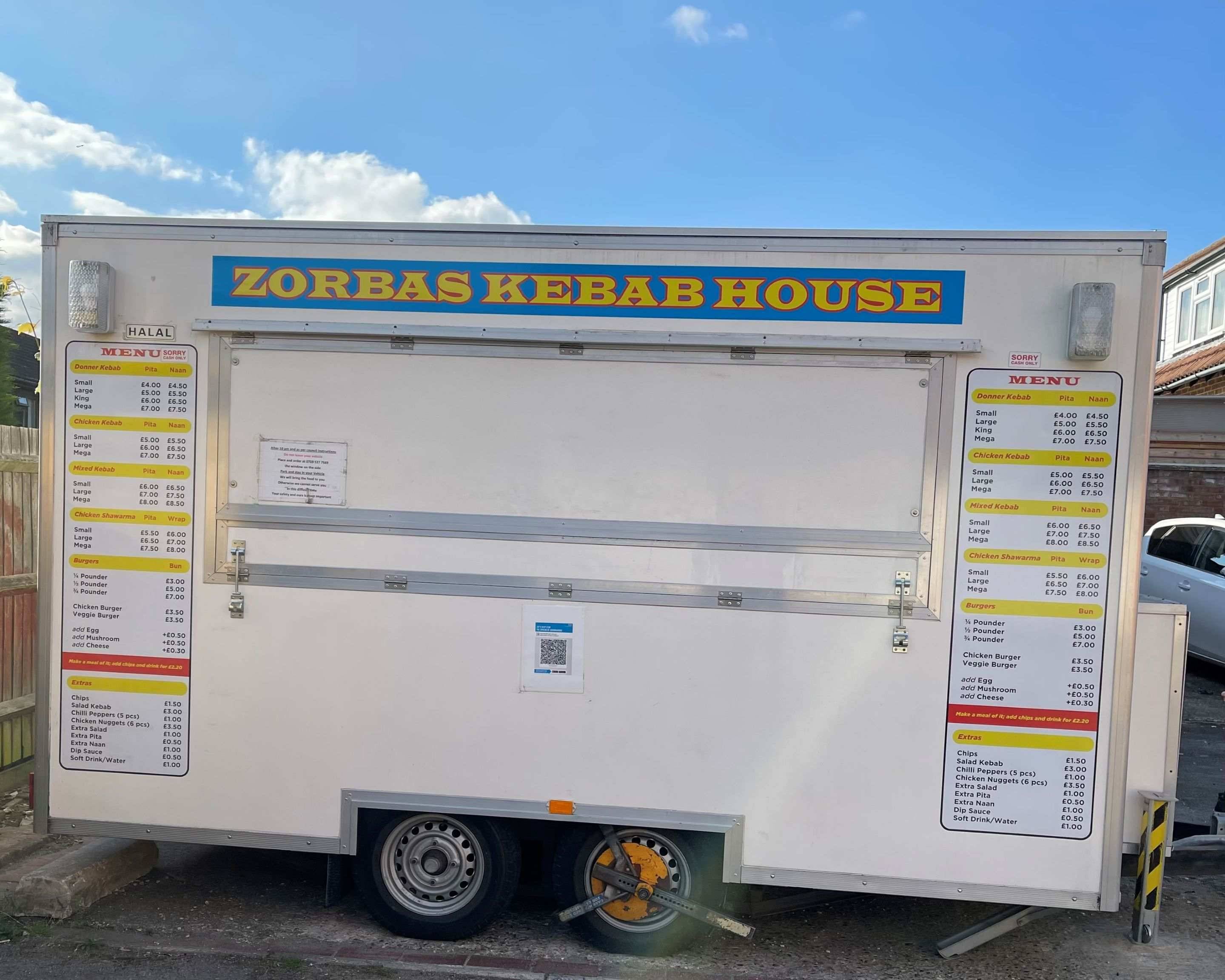 Zorbas Kebab House At B&Q Menu Takeaway in Slough Delivery menu & prices Uber Eats