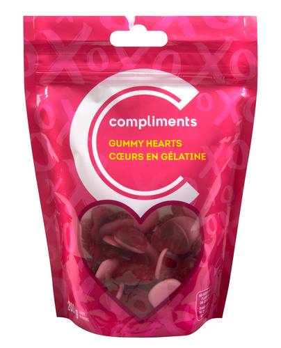 Compliments Bonbons Gelée En Forme De Coeur 200 G / Compliments Candy Gummy Hearts 200 g