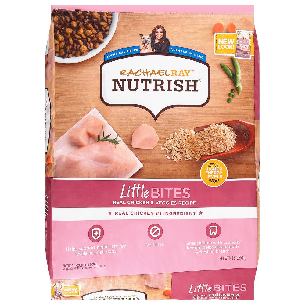 Nutrish Little Bites Real Chicken & Veggies Dog Food (14.42 lbs)