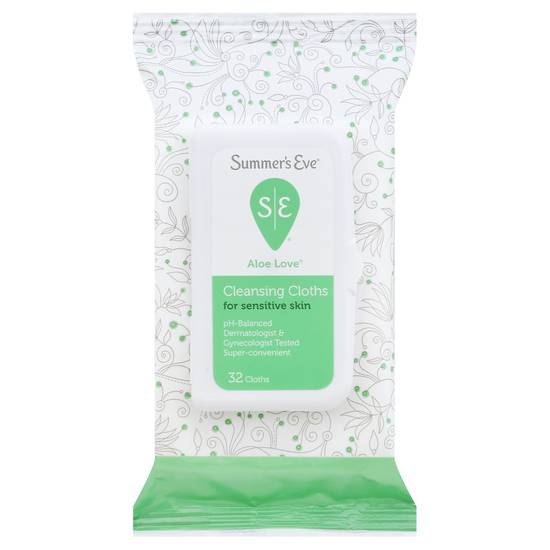 Summer's Eve Aloe Love Cleansing Cloths For Sensitive (32 ct)