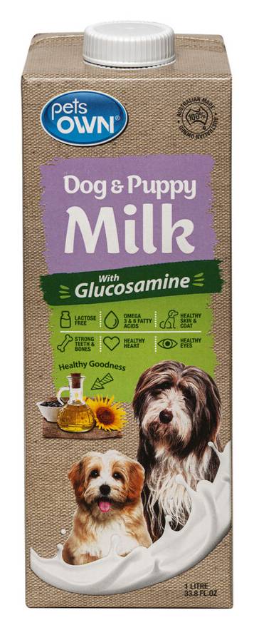 Pets Own Dog and Puppy Milk With Glucosamine (1L)