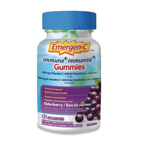 Emergen-C Immune+ Elderberry Gummies (80 g)