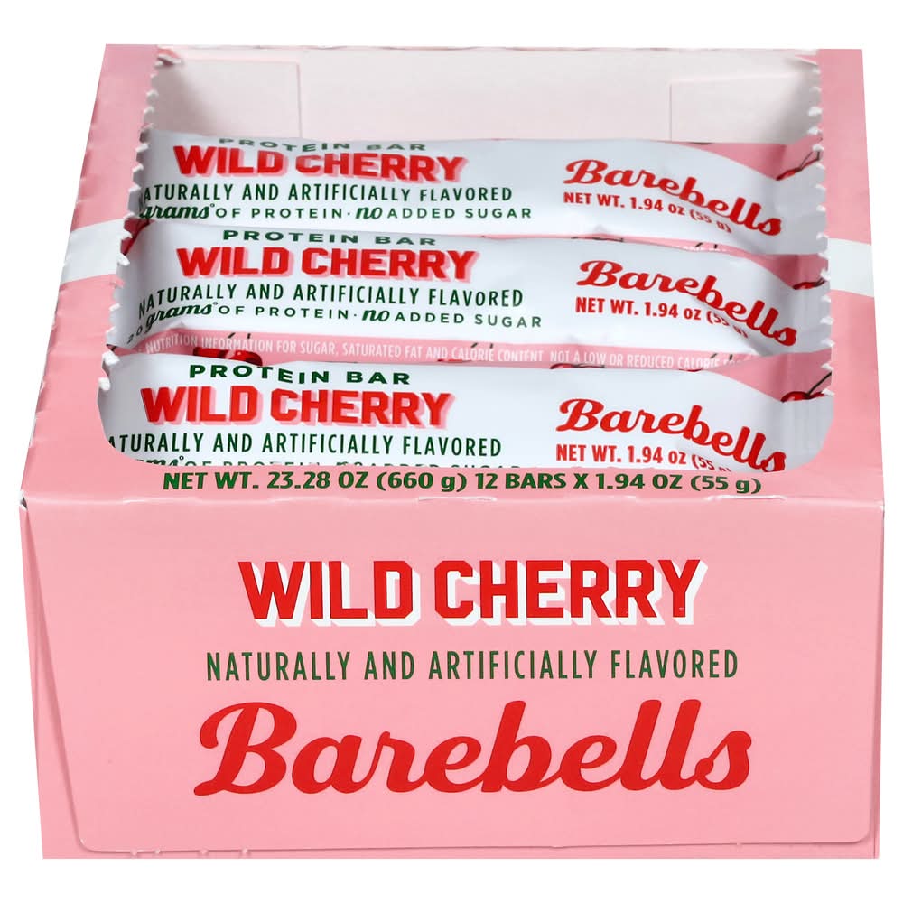 Barebells Protein Bar, Wild Cherry (12 x 1.94 oz)