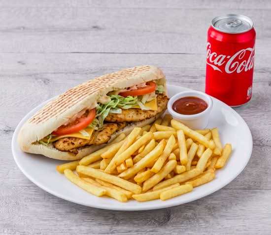 Menu sandwich escalope