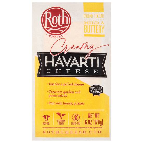 Roth Cheese Mild & Buttery Creamy Havarti Cheese