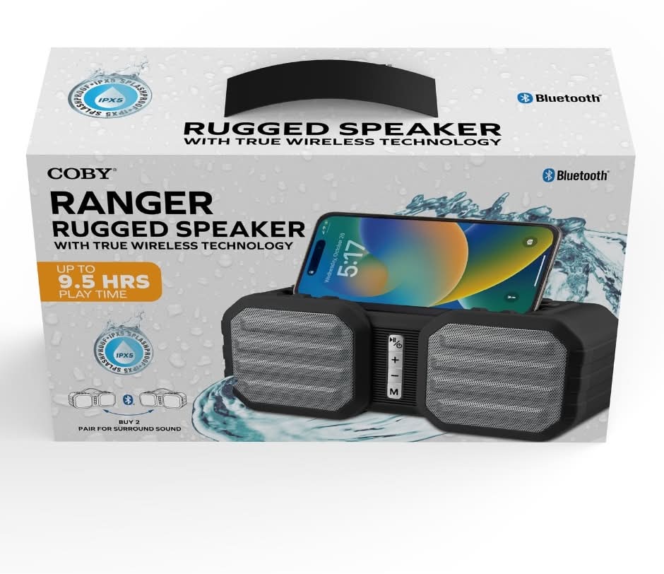 Coby Ranger Rugged Speaker With True Wireless Technology