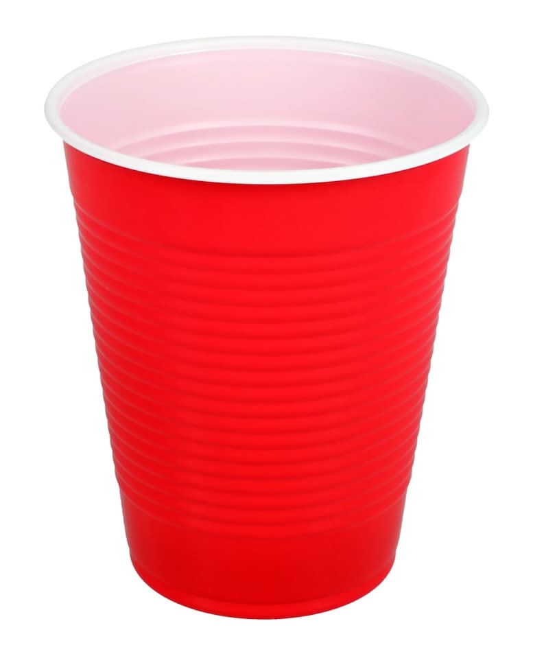 Red Plastic Party Cups, 16 oz.