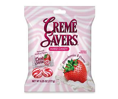 Creme Savers Strawberries and Creme Hard Candy (6oz bag)