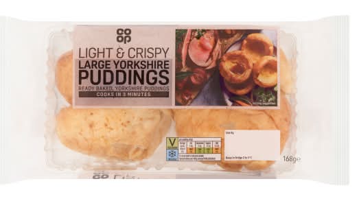 Co-op Light & Crispy Large Yorkshire Puddings (168g)