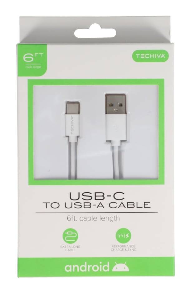 Techiva Usb C To Usb a Charging Cable, 6 ft