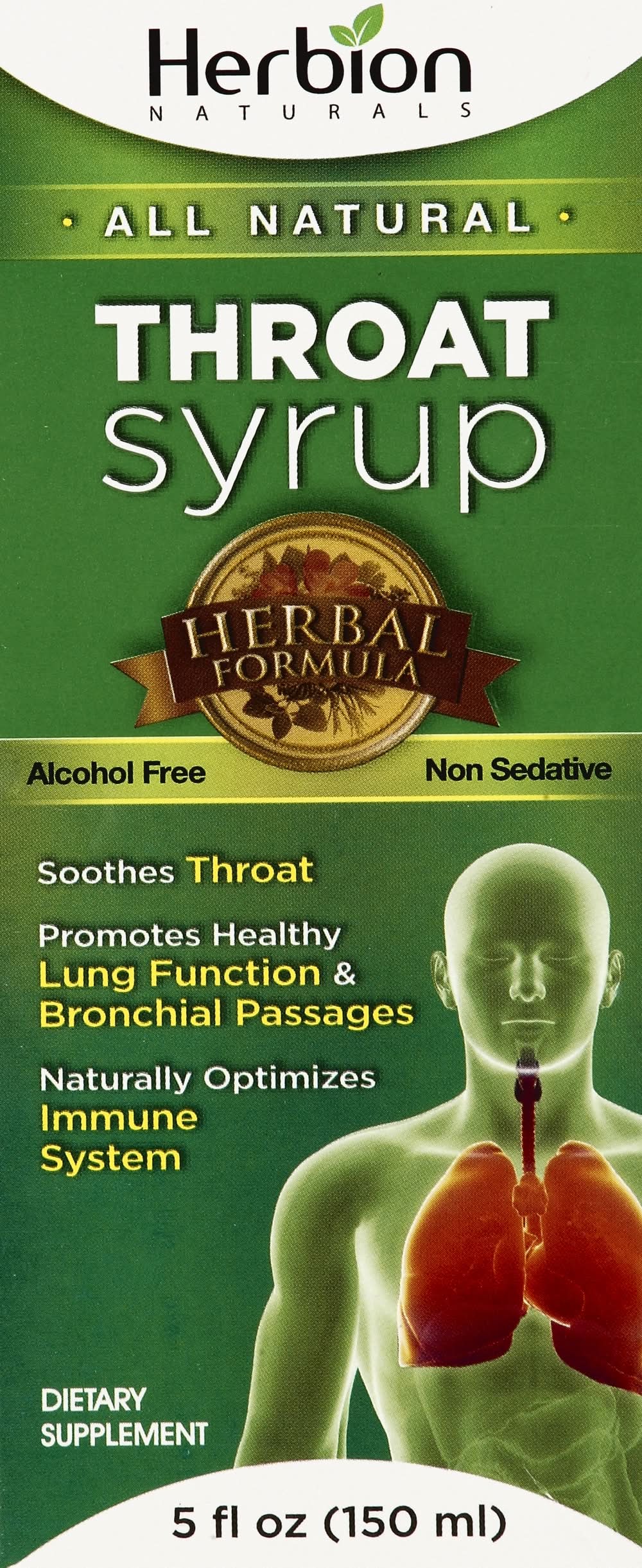 Herbion Naturals All Natural Throat Syrup (5.3 oz)