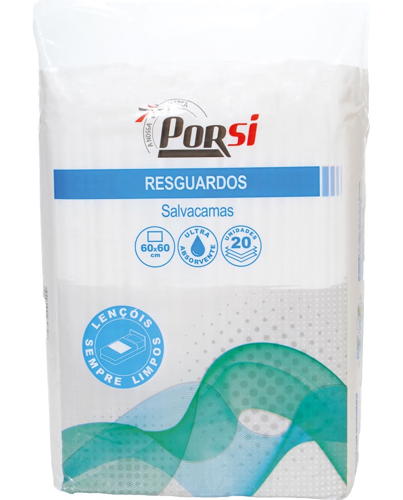 PorSi - Salva Camas 60 x 60 cm, embalagem com 20 un.