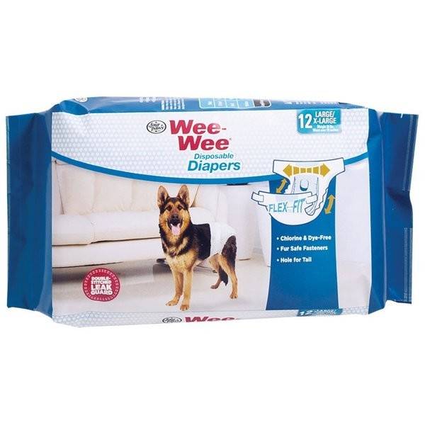 Wee-Wee Disposable Doggie Diapers, Large/X-Large (weights: 1.1pounds, size: large/x-large)