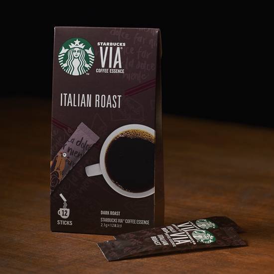 スターバックス ヴィア® コーヒーエッセンス イタリアン ロースト スティックタイプ(2.1g×12本) Fairtrade Certified Italian Roast