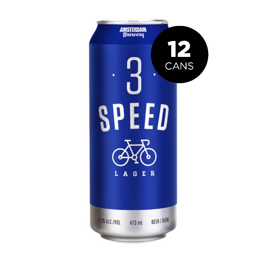 Amsterdam 3 Speed Lager  (12 Cans, 473ml)