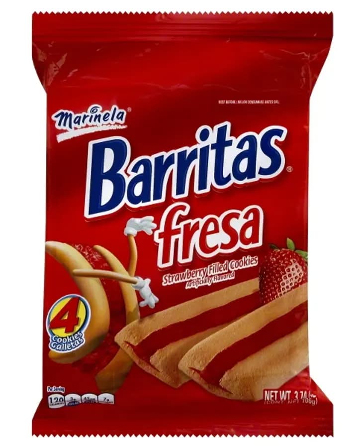 Marinela Barritas Fresa Strawberry Filled Cookies