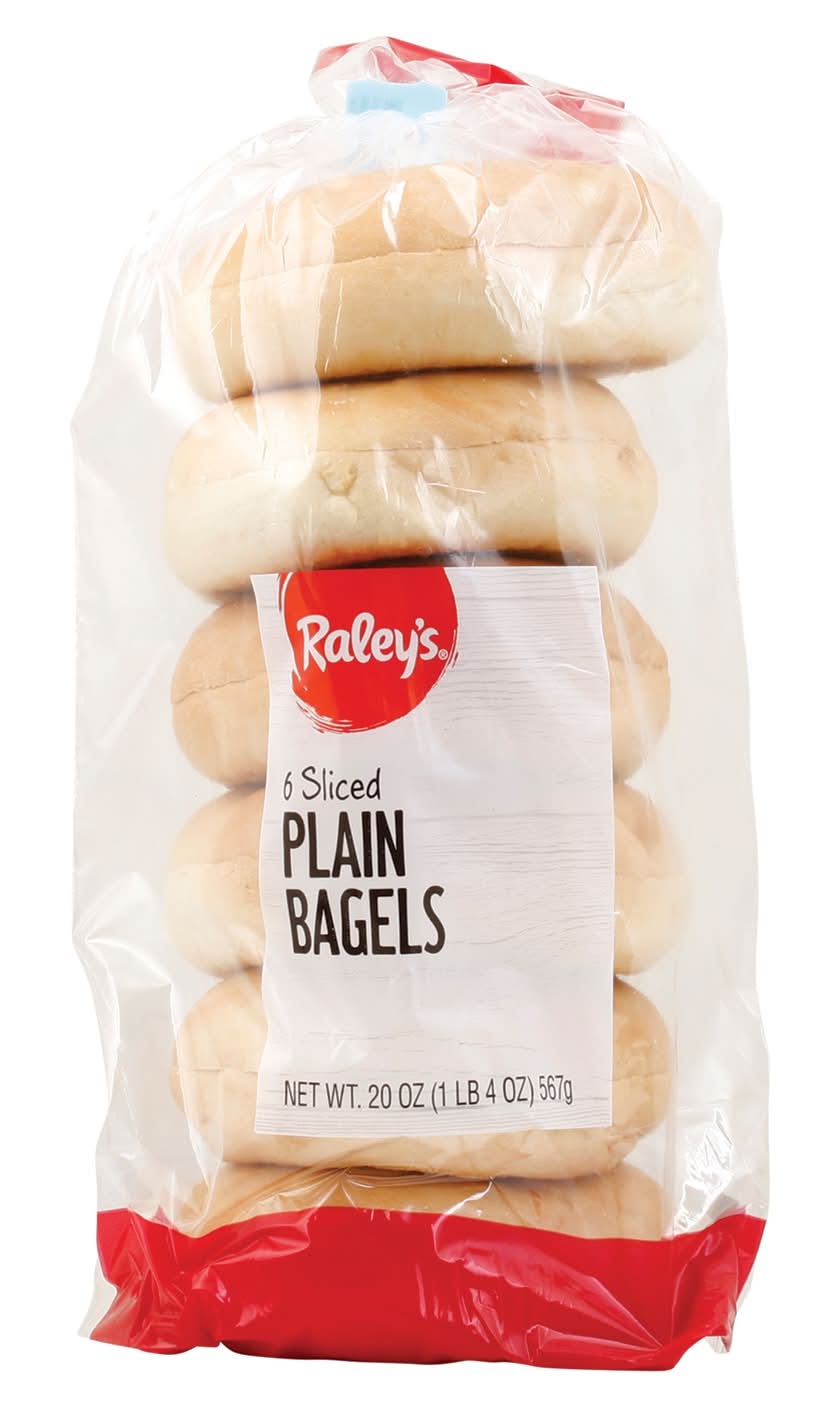 Raley'S Bagels, Plain 6 Ea