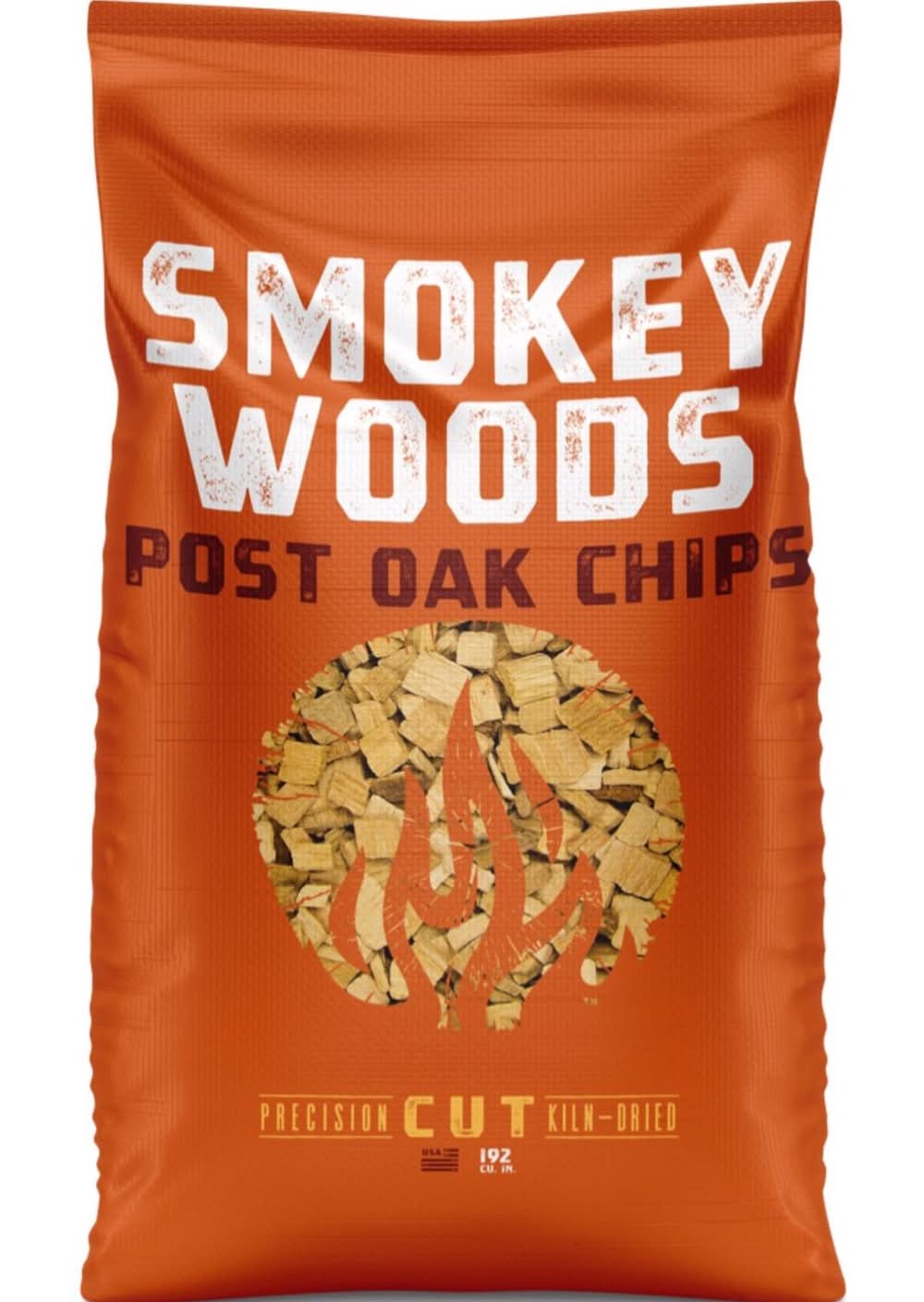 Smokey Woods All Natural Post Oak Wood Smoking Chips 192 Cu In