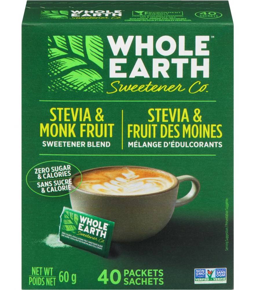 Whole Earth Stevia & Monk Fruit (60 g)