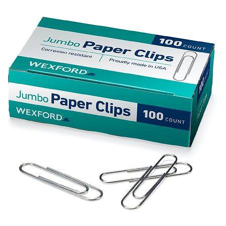 Wexford Paper Clips Jumbo - 100.0 ea