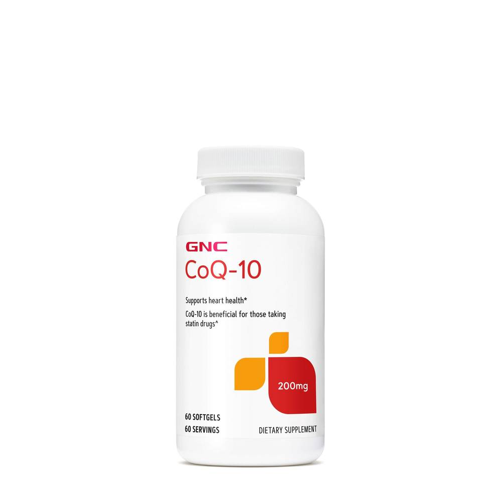 Gnc Coq-10 200mg: Supports Heart Health Softgels Supplements